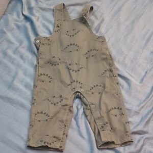 Carter's Tan Dinosaur Print Overalls